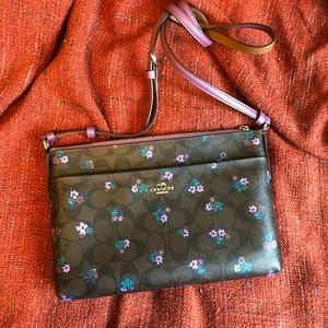Floral coach purse